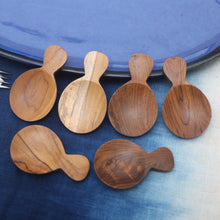 Load image into Gallery viewer, Handmade Sawo Wood Sugar Spoons from Bali (Set of 6) - Time with Friends | NOVICA
