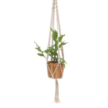 Load image into Gallery viewer, Hand-Knotted White Cotton Macrame Hanger from Bali - Pure Home | NOVICA
