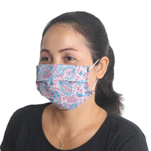 Load image into Gallery viewer, Set of 3 Single Layer Cotton Print Elastic Loop Face Masks - Batik Inspiration | NOVICA
