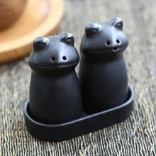 Load image into Gallery viewer, Fanciful Frogs in Black
