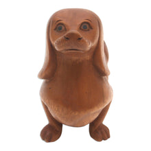Load image into Gallery viewer, Handcrafted Dachshund Sculpture - Attentive Friend | NOVICA
