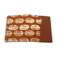 Load image into Gallery viewer, Handmade Redwood Faux Leather Card Wallet with Batik Motifs - Redwood Jungle | NOVICA
