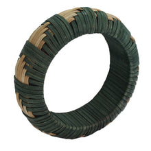 Load image into Gallery viewer, Handcrafted rattan bangle bracelet - Toward the Forest | NOVICA
