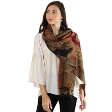 Load image into Gallery viewer, Multi Colored Wool Jamawar Shawl Wrap - Mughal Exuberance
