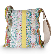 Load image into Gallery viewer, Handmade Floral Cotton Shoulder Bag - Garden Path
