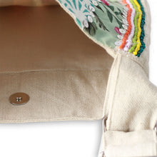 Load image into Gallery viewer, Handmade Floral Cotton Shoulder Bag - Garden Path
