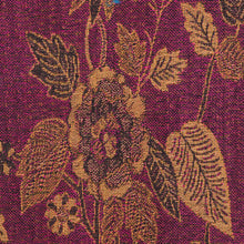 Load image into Gallery viewer, Floral Motif Jamawar-Style Wool Scarf in Azalea from India - Azalea Garden | NOVICA

