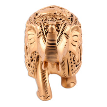 Load image into Gallery viewer, Golden Elephant Sculpture - Regal Golden Elephant
