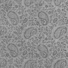Load image into Gallery viewer, Hand-Woven Wool Shawl with Paisley Motif - Grey Glory | NOVICA
