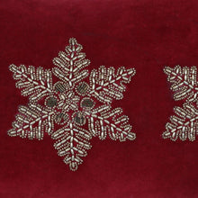 Load image into Gallery viewer, Holiday-Themed Velvet Cushion Covers  - Snowflake Glam
