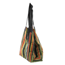 Load image into Gallery viewer, Cotton shoulder bag - Carnelian Forest | NOVICA
