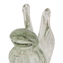 Load image into Gallery viewer, Handblown Recycled Glass Figurine Sculpture - Crystal Angel | NOVICA
