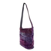 Load image into Gallery viewer, Guatemala Handwoven Shoulder Bag  - Purple Magic | NOVICA

