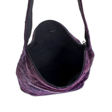 Load image into Gallery viewer, Guatemala Handwoven Shoulder Bag  - Purple Magic | NOVICA
