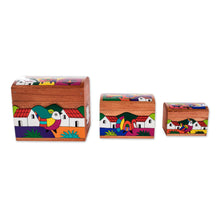 Load image into Gallery viewer, Wood Bird Decorative Box (Set of 3) - Animal Friends | NOVICA
