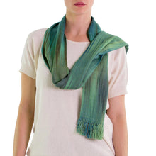 Load image into Gallery viewer, Handcrafted Rayon Scarf - Solola Valley | NOVICA
