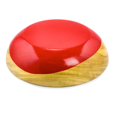 Load image into Gallery viewer, Dip Painted Hand Carved Wood Bowl (Medium) - Spicy Red | NOVICA
