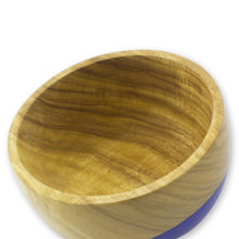Load image into Gallery viewer, Dip Painted Hand Carved Wood Bowl (Small) - Spicy Blue | NOVICA

