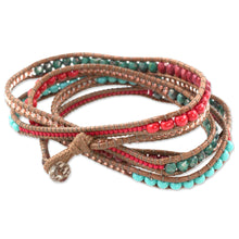 Load image into Gallery viewer, Red Brown Wrap Bracelet from Artisan Crafted Beaded Jewelry - Fresh Achiote | NOVICA
