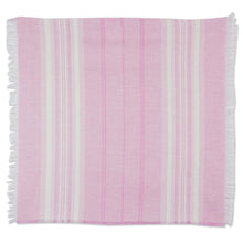 Load image into Gallery viewer, Pink Striped 100% Cotton Napkins from Guatemala (Set of 6) - Rosy Inspiration | NOVICA
