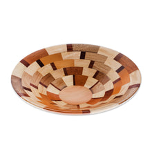 Load image into Gallery viewer, Palo Blanco and Caoba Wood Serving Bowl from Guatemala - Fragment | NOVICA
