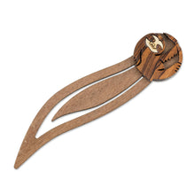 Load image into Gallery viewer, Sloth-Themed Teak Wood Bookmark from Costa Rica - Chill Sloth | NOVICA
