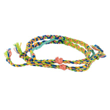 Load image into Gallery viewer, Spring Colors Cotton Macrame Bracelet with Beads - Solola Spring | NOVICA

