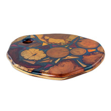 Load image into Gallery viewer, Resin-Covered Scrap Wood Trivet - Woodlands in Green | NOVICA
