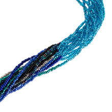 Load image into Gallery viewer, Hand Beaded Torsade Necklace - Translucent Sea | NOVICA
