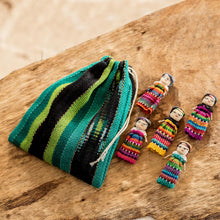 Load image into Gallery viewer, 12 Guatemala Handcrafted Cotton Worry Doll Figurines - A Dozen Friends | NOVICA
