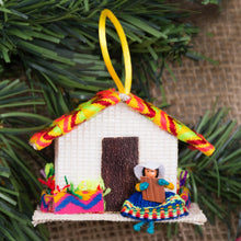 Load image into Gallery viewer, Peru Handmade Christmas Tree Ornament Se - Andean Houses | NOVICA
