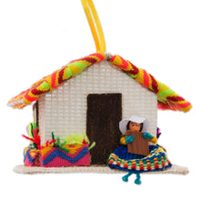 Load image into Gallery viewer, Peru Handmade Christmas Tree Ornament Se - Andean Houses | NOVICA
