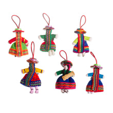 Load image into Gallery viewer, Cotton ornaments (Set of 6) - Girl Choir | NOVICA
