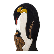 Load image into Gallery viewer, Penguin Ishpingo Wood Sculpture Carving from Peru - Mother Penguin | NOVICA
