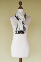 Load image into Gallery viewer, Unique Alpaca Wool Patterned Scarf - Peruvian Nocturne | NOVICA

