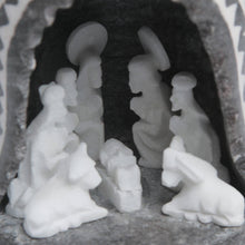 Load image into Gallery viewer, Unique Alabaster Stone Nativity Scene in a Chullo Hat - A Peruvian Christmas | NOVICA
