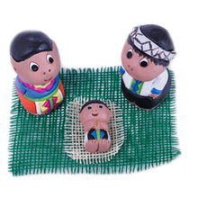 Load image into Gallery viewer, Hand Crafted 3-Piece Shipibo Ceramic Nativity Scene - Shipibo Nativity | NOVICA
