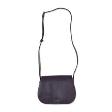 Load image into Gallery viewer, Handcrafted Leather Sling in Espresso from Peru - Stylish Espresso | NOVICA
