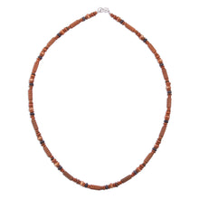 Load image into Gallery viewer, Ceramic Beaded Necklace with Maize Motif from Peru - Andean Corn | NOVICA
