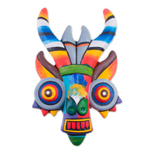 Load image into Gallery viewer, Handcrafted Ceramic Mask - Rainbow Dragon | NOVICA
