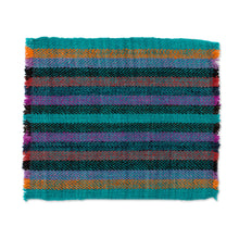 Load image into Gallery viewer, Six Striped Wool Placemats from Peru - Jungle Joy | NOVICA
