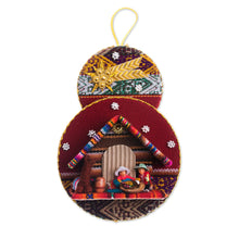 Load image into Gallery viewer, Handmade Fabric Nativity Scene Ornament from Peru - Nativity in the Andes | NOVICA
