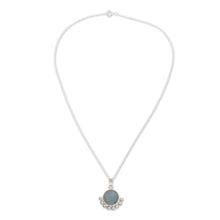 Load image into Gallery viewer, Blue Opal Pendant Necklace from Peru - Bauble Delight | NOVICA
