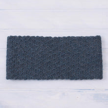 Load image into Gallery viewer, Wave Pattern 100% Baby Alpaca Headband in Teal from Peru - Passionate Waves in Teal | NOVICA
