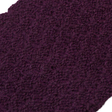 Load image into Gallery viewer, Boysenberry 100% Baby Alpaca Honeycomb Pattern Knit Headband - Wavelength in Boysenberry | NOVICA
