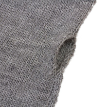 Load image into Gallery viewer, Grey 100% Baby Alpaca Cable Knit Fingerless Mitts from Peru - Luscious Twist in Grey | NOVICA
