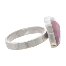 Load image into Gallery viewer, Handmade Sterling and Rhodonite Ring - Equanimity | NOVICA
