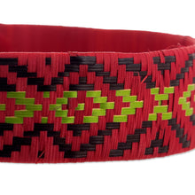 Load image into Gallery viewer, Diamond Patterned Natural Fiber Bracelet from Colombia - Dance of Celebration | NOVICA
