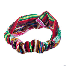 Load image into Gallery viewer, Peruvian Multicolor Headband with Andean Motifs - Andean Festival | NOVICA
