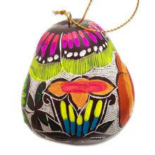 Load image into Gallery viewer, Colorful Gourd Ornaments with Bright Flowers Motifs - Colorful Beauties | NOVICA
